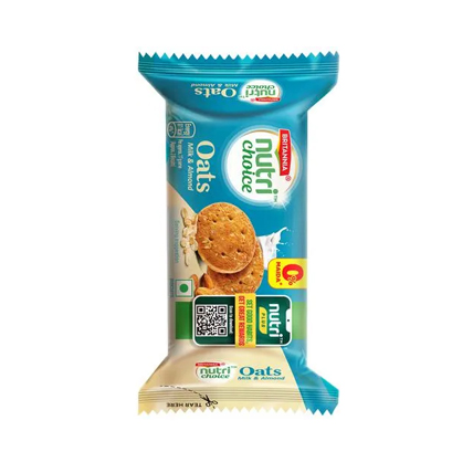 Britannia Biscuits Nutri Choice Oats Almond And Milk 